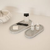  MAR07490206D Grey Bathroom Tray Set Cene
