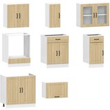  Set kuhinjskih ormarića od 8 dijelova "Lucca" od hrasta Sonoma, inženjerski drvo | shoptok.hr