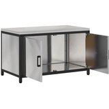  Kuhinjsko skladištenje s policom Srebrno 90 x 50 x 53 cm Čelik | shoptok.hr