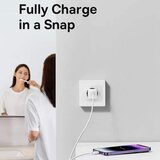 Baseus - zidni punjač (CCGN070401) - GaN- Type-C- brzo punjenje- 30W - crni Cijene