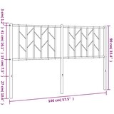  Kovinsko vzglavje belo 140 cm, (21142877) | Shoptok.si