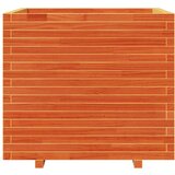  Vrtno cvetlično korito voščeno rjavo 80x80x72 cm trdna borovina | Shoptok.si