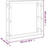  Stalak za drva za ogrjev boja meda 100x25x100 cm od borovine | Eponuda.ba