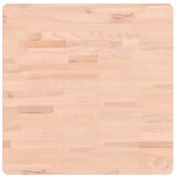  Zidna polica za umivaonik od čelika i masivne bukovine Smeđa 60 x 60 x 2.5 cm | shoptok.hr