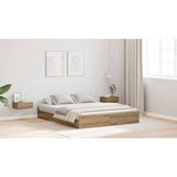  Krevet s ladicama s uzglavljem Umjetnički hrast 140 x 200 cm | shoptok.hr