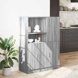 vidaXL 2-dijelni set kuhinjskih ormarića sivo sonoma izrađeno drvo | shoptok.hr