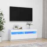 Furnova TV omarica z LED lučkami bela 100x35x40 cm, (21924378) Cene