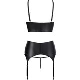 Abierta Fina Komplet spodnjega perila z bleščečimi naramnicami (črna) - 85C/L | Shoptok.si