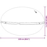  Zimski Bazen Jastuk Plava Ø 220 x 140 cm PVC | Eponuda.com