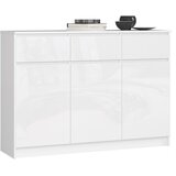 AKORD KOMODA K140 3D 3SZ CLP BELO SJAJ, (21703257) Cene