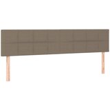 The Living Store posteljno vzglavje 2 kosa taupe 90x5x78/88 cm blago - vzglavje, (21418715) | Shoptok.si