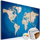 Slika na plutenoj podlozi - Ink Journey [Cork Map] 60x40 | shoptok.hr