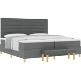  s opruga kutije Tamno siva 200 x 200 cm tkanina | shoptok.hr
