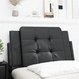 The Living Store Vzglavna stranica črna 90 cm umetno usnje - Vzglavna Stranica, (21659112) | Shoptok.si
