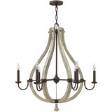 Elstead Lighting Elstead Middlefield Lestenec s 6 lučmi, železna rjava površina, E14, (22099788) Cene