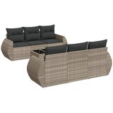  7-dijelni set vrtnih sofa svjetlosivi od poliratana | shoptok.hr
