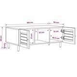  Kava Stol Prirodna 100 x 54 x 40 cm Čvrsto drvo manga | shoptok.hr