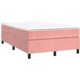 Maison Chic Box spring postelja - Vzmetna postelja z vzmetnico roza 120x190 cm žamet SL22647, (21880557) Cene