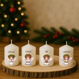  Adventne sveče s personaliziranimi napisi in angelčki ADVSV 06 | Shoptok.si