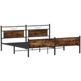  Metalni okvir kreveta bez madraca boja hrasta 193x201 cm | shoptok.hr
