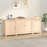 The Living Store Komoda 164x37x68 cm trdna borovina - Komoda, (21662375) | Shoptok.si