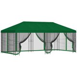 vidaXL Paviljon s stenami 6 x 3 m Zelena Poliester in jeklo 190, (5000218962) | Shoptok.si