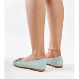 Gemre Green patent ballet flats with decorative bow Totani | shoptok.hr