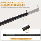 POSKENA 43–161cm nastavljiva stenska palica za oblačila | Shoptok.si
