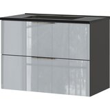 Germania Crni/sivi zidni ormarić s umivaonikom 81x61 cm Vasio – | shoptok.hr