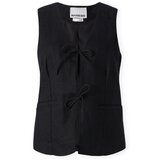 ROUGE EDIT Summer Waistcoat - Meteorite Crna Cijene
