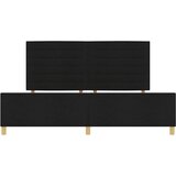  Krevetna konstrukcija s uzglavljem Crna 200 x 200 cm tkanina | shoptok.hr