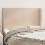  Uzglavlje s ušima boja cappuccina 147x23x118/128cm umjetna koža | Eponuda.com