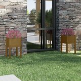 vidaXL Vrtne sadilice 2 kom boja meda 40x40x70 cm od masivne borovine Cijene