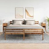  Noćni ormarići 2 kom s ladicama staro drvo 25x31x66 cm | Shoptok.si