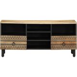 TV ormarić crni 100x33,5x46 cm Puno grubo drvo Mango | Eponuda.ba