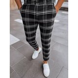 DStreet Men's Black Checkered Chino Trousers | ePonuda.com