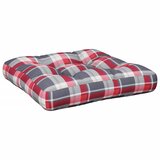  Jastuci za palete 2 kom crveni karirani od tkanine | shoptok.hr