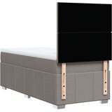 vidaXL Box spring postelja z vzmetnico taupe 80x200 cm blago, (21310877) | Shoptok.si
