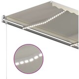  Automatska tenda sa senzorom za vjetar LED 350x250 cm krem | shoptok.hr