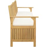  Klupa za pohranu s jastukom s pohranom 170 x 63 x 84 cm | shoptok.hr