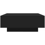  Stolić za kavu crni 80 x 80 x 31 cm od konstruiranog drva | Eponuda.ba