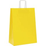  Papirnate vrećice 50 kom s ručkama žute 32x17x44 cm | shoptok.hr