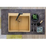 LAVEO Inox sudoper Marmara sa sifonom, zlatni, 51x59 cm | shoptok.hr