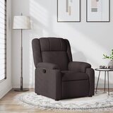 vidaXL Naslanjač temno rjavo blago | Shoptok.si