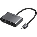 Ugreen USB-C na HDMI in VGA + PD adapter siv - box Cene