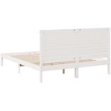  Dugi okvir kreveta bez madraca bijeli 160 x 210 cm masivno drvo | shoptok.hr