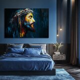  Mirni Isus | Slikano akrilom i zlatnim listićima | shoptok.hr
