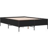 vidaXL Okvir za krevet crni 140x190 cm konstruirano drvo i metal | shoptok.hr