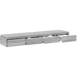  Ladice za krevet s ladicama Siva Sonoma 140 x 36,5 x 16,5 cm | shoptok.hr