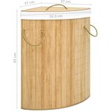  Kutna košara za rublje od bambusa 60 L | shoptok.hr